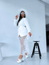 Flitter skirt "POWDER A01" - WHITE